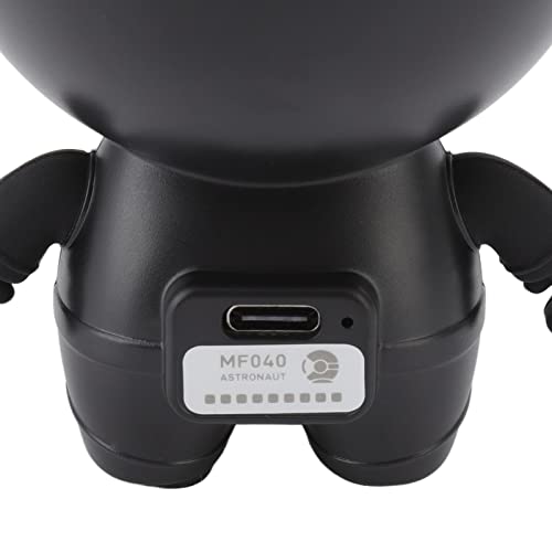 Mini ventilador portátil de baixo ruído 900mAh sem lâmina para acampamento na praia Preto