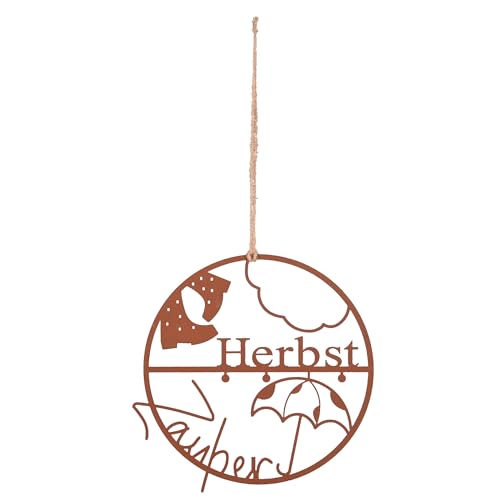 UNUS Metall-Aufhänger Herbstzauber runder Dekoring in Rostoptik ca. 25cm...