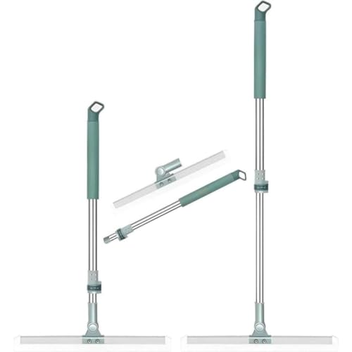 Image of All-Purpose Stainless Steel Metal Bathroom Shower Glass Squeegee Wiper Blade Window Cleaning Metal Cleaner Tool Household Window Mirror Squeegee, Cleaning Tile Wall, Car (Pack of 2)