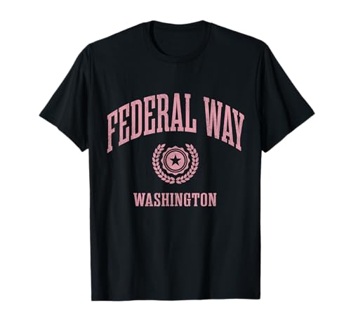 Federal Way WA Vintage College Sports Design T-Shirt
