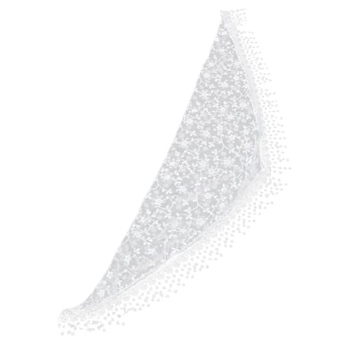 DEARMAMY Lace Floral Triangle Head Scarf Vintage Crochet Bandana Versatile Lightweight Women S Headwrap Elegant Kerchief For Travel And Daily Wear