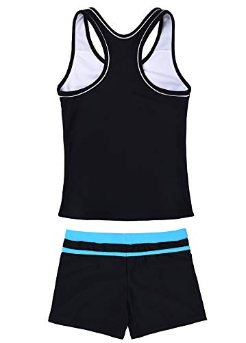 Image of JerrisApparel Little Girls' Summer Two Piece Boyshort Tankini Kids Swimsuit