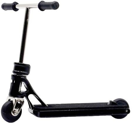 TAILWHIP PRO Finger Scooter with Ball Bearings – No Wobble Design, Smooth Ride, Customizable Deck Stickers, Durable Metal Trick Scooter for Kids & Adults, Black