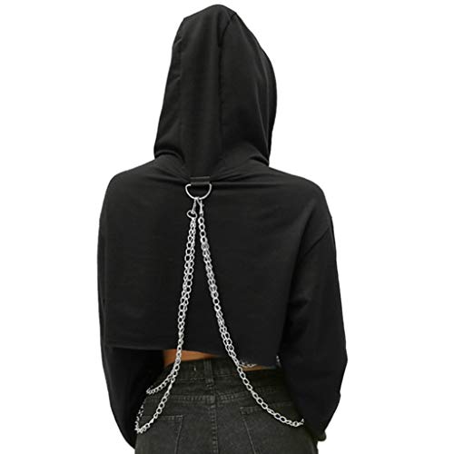 Sweat-shirt de couleur unie doux et confortable pull-over ample YangRy taille Medium - 5