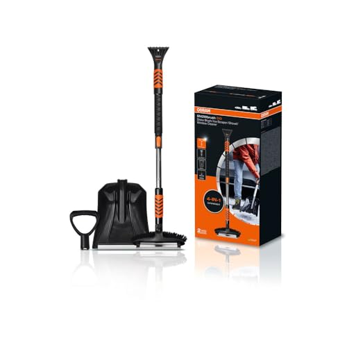OSRAM SNOWbrush 010, 4 in 1, pala, raschiaghiaccio, lavavetri