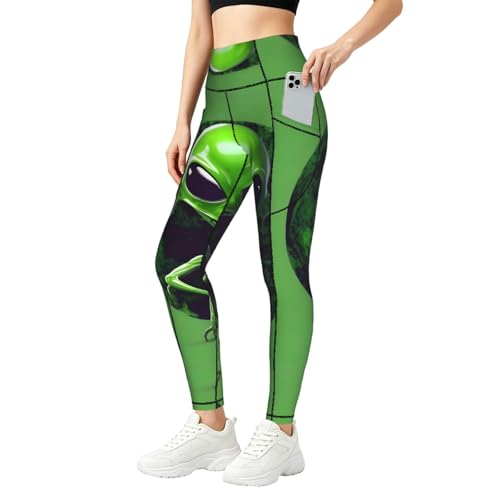 Ropa para clima con pantalones elásticos de entrenamiento y leggings verdes