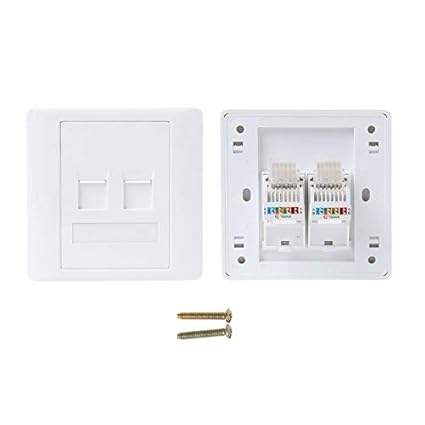 Generic 86 Type Computer Socket Panel CAT5E Network Module RJ45 Cable Interface Outlet Wall Socket Electrical Equipment