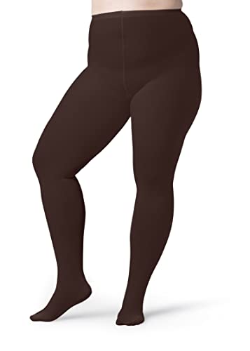Image of Silky Toes Plus Size Opaque Winter Tights for Women 80D-Thick Warm Durable & Comfortable Stretch Pantyhose for Curvy Woman