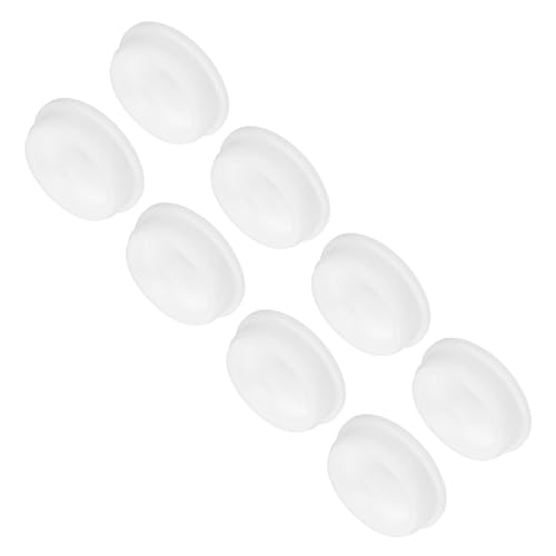 Image of MECCANIXITY 8pcs T-Shaped Silicone Plugs 51.3mm 2 Inch Dia Snap in Plug Hole Seal Cover Round Rubber Stopper for Kitchen Rubber Bulkheads Waterproof Sealing Plugs White