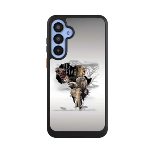 Coque Samsung Galaxy A55 5G NIVOcore Noire avec Motif Animaux du Monde