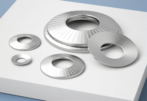 m5100pcs belleville washers tapered disc spring cup washers 18-8 stainless steel with bevelled patterns