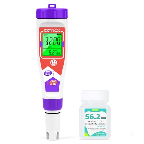 Pool Salt Tester for Swimming Pool and pH Meter for Saltwater