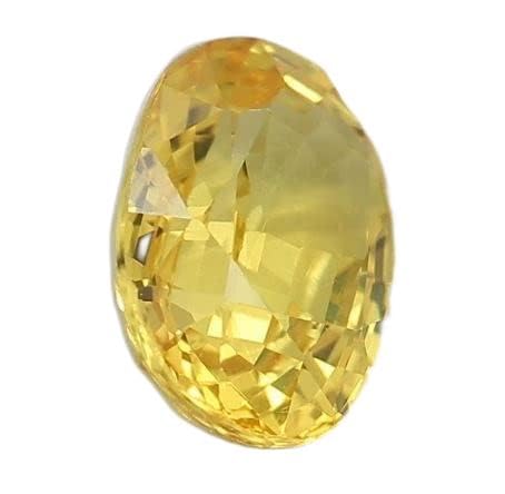 Saphir jaune 14,50 carats pierre précieuse Pukhraj naturelle bague argent S