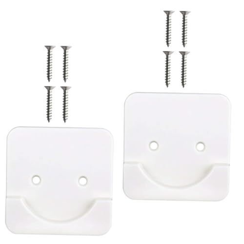 POPETPOP 2個 シャワーカーテンロッドホルダー 粘着式製 丸型ソケット対応 簡単貼付け 工具不要 落下防止 強力接着 バスルーム用 突っ張り棒