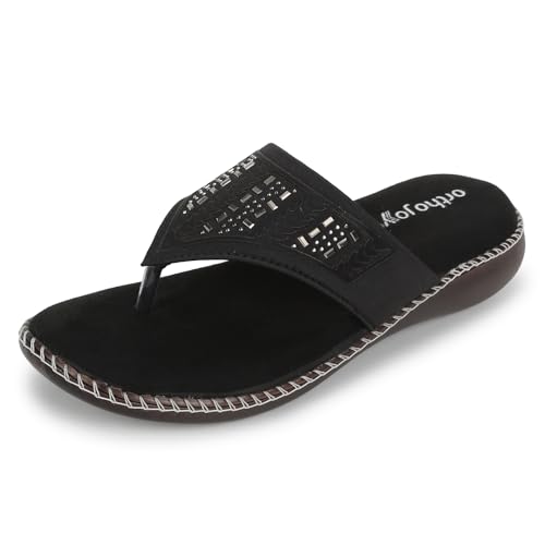 Image of ORTHO JOY doctor Footwear for women|| Fancy Footwear For Women || Orthopedic Women's Fancy Slipper /Sandal For Women