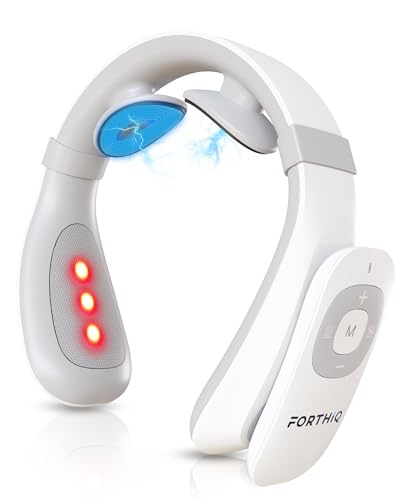 FORTHiQ Neck TENS Machine with Heat, Electric Neck Massager for Pain Relief, 15 Levels Deep Tissue...
