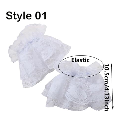 Guantes de encaje para novia pack de 2 pares de manoplas finas de malla para boda 5