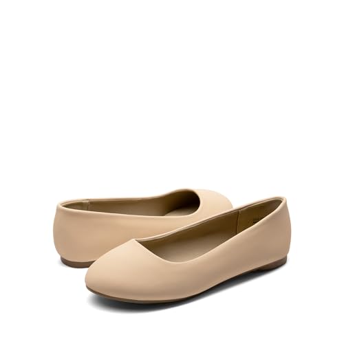 Image of DREAM PAIRS Women's Sole-Simple Ballerina Walking Flats Shoes