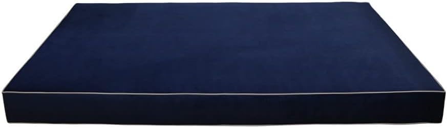 Prolinemax Contrast Pipe 8" Twin-XL Size 80x39x8 Velvet Indoor Daybed Mattress Fitted Sheet |Cover ONLY|-AD373