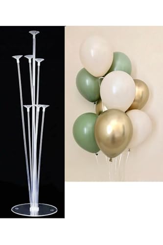 12 İnç Balon ve Balon Standı (Krom Gold Küf), 10 Adet