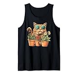 Cool gardener cat