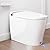 Smart Toilet, Modern One Piece Elongated Bidet with Built-in Water Tank, Assisted Pump, Heated Seat, 1.06 GPF Auto Flush, Warm Water, Remote and Foot Kick Operation, Plus Blackout Flush Feature