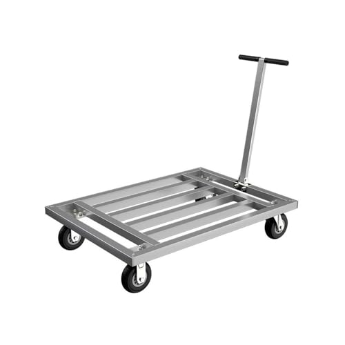 Carrello a mano pieghevole – Carrello a pianale portatile resistente per la casa e l'edilizia – Carrello versatile, salvaspazio, compatto per traslochi e sollevamento pesante