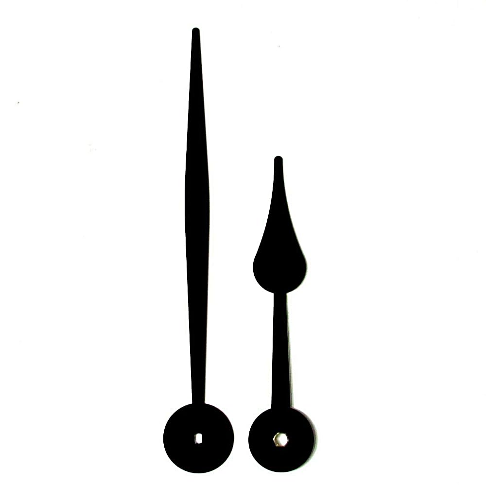 Replacement Black Metal Screw Fit Extra Long Clock Hands Compatible With German Quartz High Torque movement Mechanism 170mm