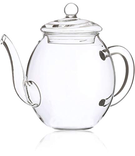 Tetera de Vidrio Creano con Tapa para 500 ml para Té en Flor y Té Suelto así como Bolsitas de Té - 0,5L - Imagen 6