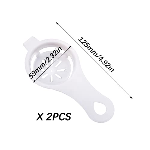 Separatore Albume d'uovo, 2 Pezzi Separatore Uova Professionale, Separatore di Uova Tuorlo d'uovo, per Utensili da Cucina, Kitchen Gadget Cooking - immagine 3
