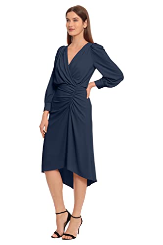 Maggy London Women's Long Sleeve Catalina Crepe Dress Workwear Event Guest of Wedding2
