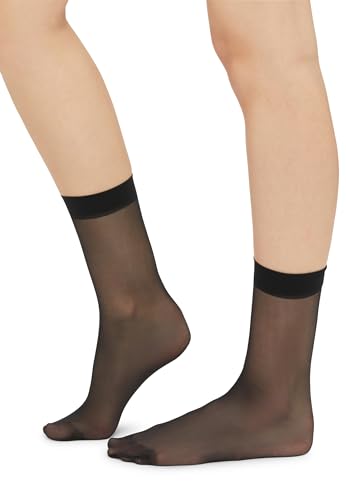 Image of Wolford Women's Individual 10 Denier Socks Sheer Elegance & Comfort Hosiery for Everyday