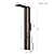 Bathfinesse Shower Wall Panels Bathroom Shower Panel Tower System Multifunction Bamboo Wood and Stainless Steel Body Spray Jets Rainfall Waterfall Head with Handheld Wand and Tub Spout Wall Mount