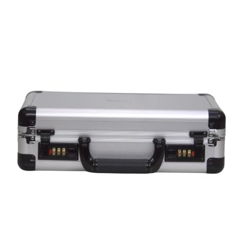 Image of TwinLock Series Multipurpose Case - Flight Case with Dual Combination Locks, Foam Interior for Small Firearms & Accessories (Silver)