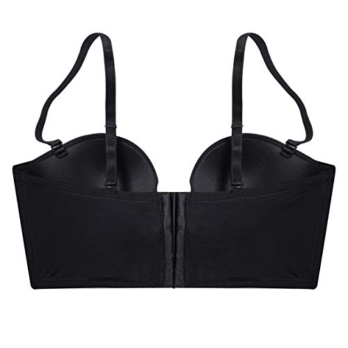 Undies.com Women's Convertible Adjustable Long Line Bra With Underwire And Molded Cups, Single, Rich Olive, 32B #TOP1