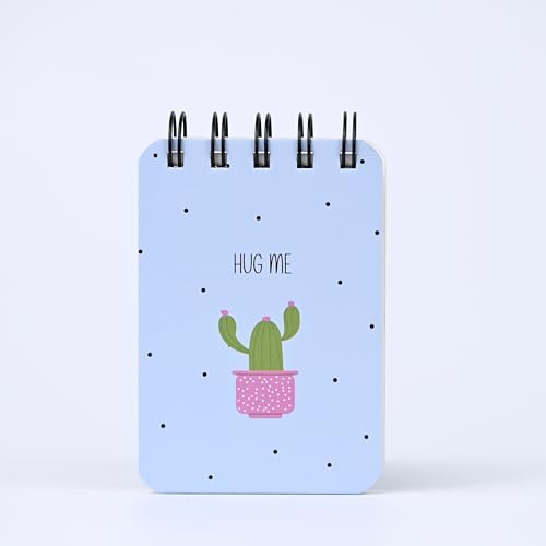 Image of Spiral Pocket Notebook (7.5 x 11 cm) | Cute Mini Notepad | Small Handy Notebook for School, Office & Personal Notes (Hugme)