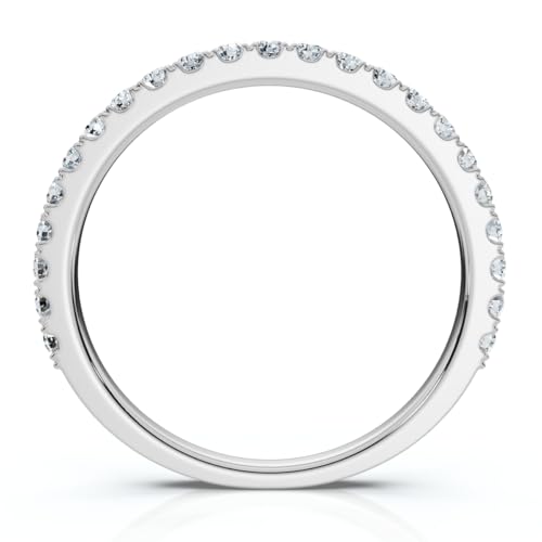 Pompeii 1/5Ct Diamond Wedding Stackable Anniversary Ring 10k Gold Lab Grown (F/G,VS1-VS2)2