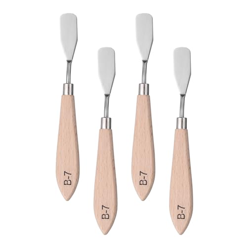 HARFINGTON 4Pcs Palette Knife Painting Tool 7.09