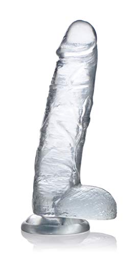 Gode transparent Jock C-Thru de 27 cm pour des sensations réalistes