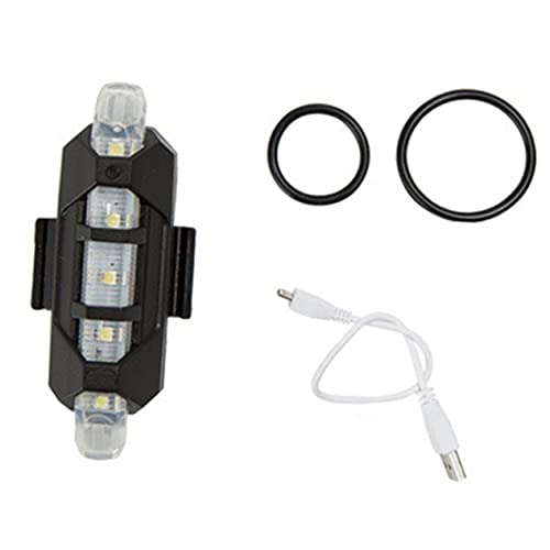 Gogogmee Rechargeable Red LED Bike Tail Light Safety Rear Light for Road Mountain Bikes Hour Shockproof Polymer Design