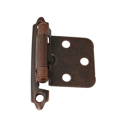 SLKEYS Self-Closing Dark Copper Cabinet Hinges Cover
