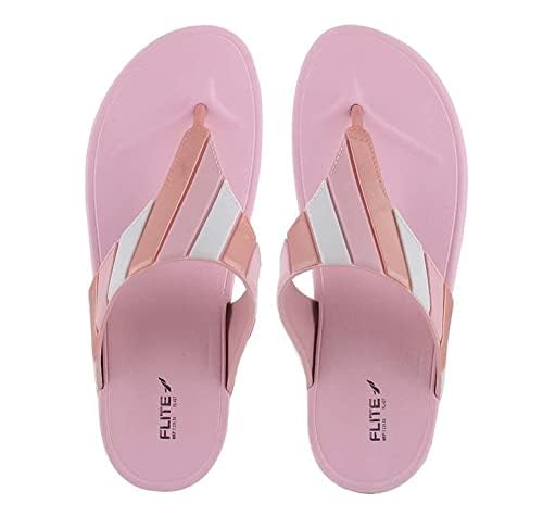 Image of FLITE Daily Use Slippers For Women /Bathroom Slippers /Home Slippers /All Day Wear Fl-427 (Pink, Numeric 7)