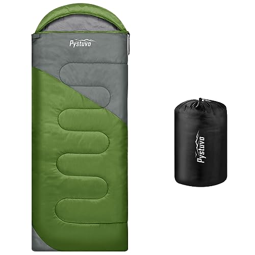 Pystuvo Sleeping Bag for Adults,4 Season Sleeping Bag,Lightweight,Waterproof Indoor & Outdoor Use,Comfortable Sleeping Sackfor Kids,Teens & Adults for Hiking,Backpacking and Camping