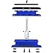 Hobbypark Aluminum RC Car Work Stand Repair Workstation 360 Degree Rotation Lift Or Lower, RC Hex Driver Tools 6-in-1 for 1/10 1/12 1/14 1/16 1/18 Scale (Blue)