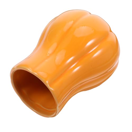 ROMISBABA ハロウィン南瓜セラミック食器ホルダー キッチンカウンター用製調理器具収納 多機能ペイントブラシカップ 食器整理 フォークスプ
