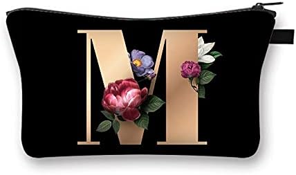 Demiawaking Pochette Donna Trucchi in Poliestere Stampa di Lettere Borsa Porta Trucchi...