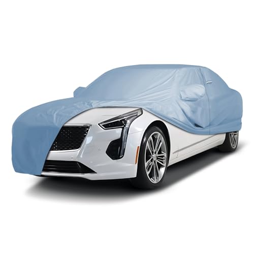 Image of iCarCover Premium Car Cover for 2016-2020 Cadillac CT6 Heavy Duty Waterproof All-Weather Automobiles Custom Fit Indoor Outdoor UV Snow Protection Covers with Straps and Bag