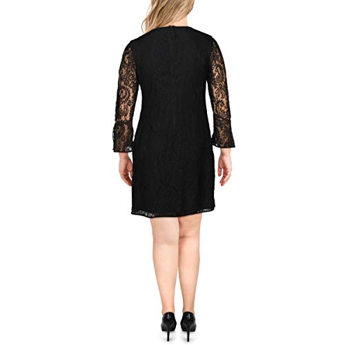 Anne Klein Women's Lace Sheath Dress with Bell Sleeves3