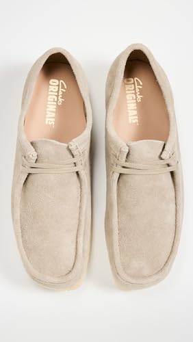 Clarks Men's Wallabee Oxford, Pale Grey Suede, 10.5 | Image 3