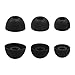 hopopower 6 Pairs Replacement Silicone Ear Tips Compatible with Beats Studio Buds/Fit Pro/Studio Buds +, Silicone Earbuds Eartips Buds Cover Set for Beat Studio Buds (Black Without Pen)